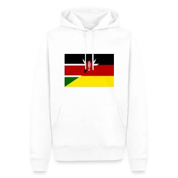 Deutschland Schottland Flagge - Männer Premium Bio Hoodie - Weiß - Vorne - Nico (187cm)