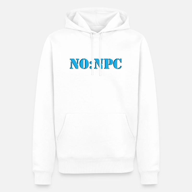 NoNpc - Männer Premium Bio Hoodie - Weiß