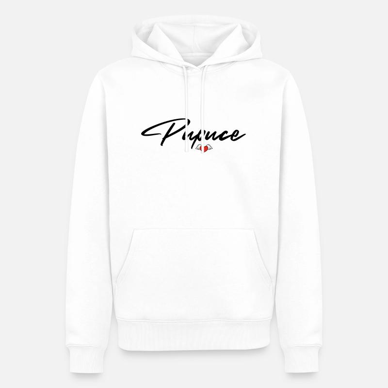Appelle moi Pupuce ,pupuce design - Sweat à capuche Premium bio Homme - blanc