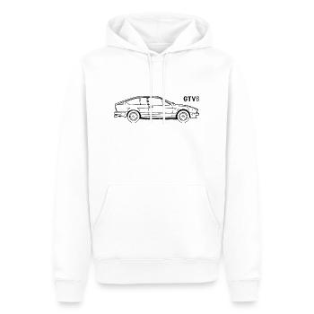 Alfa GTV6 - Sweat à capuche Premium bio Homme - blanc - Devant - Nico (187cm)