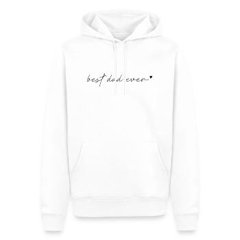 Geschenk Vater best dad - Männer Premium Bio Hoodie - Weiß - Vorne - Nico (187cm)