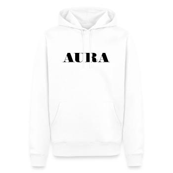 aura groß - Männer Premium Bio Hoodie - Weiß - Vorne - Nico (187cm)