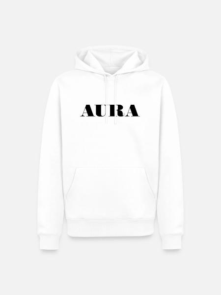 aura groß - Männer Premium Bio Hoodie - Weiß
