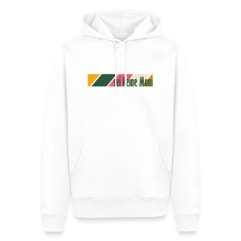 Sei keine Moni - Männer Premium Bio Hoodie - Weiß - Vorne - Nico (187cm)