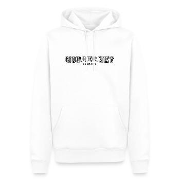 Norderney - Sweat à capuche Premium bio Homme - blanc - Devant - Nico (187cm)