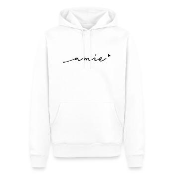 Amie Schreibschrift Name - Männer Premium Bio Hoodie - Weiß - Vorne - Nico (187cm)
