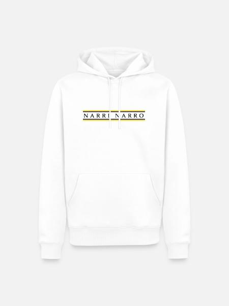 Narri Narro - Männer Premium Bio Hoodie - Weiß