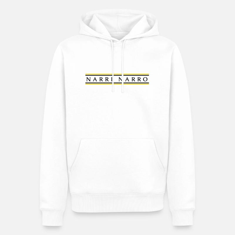 Narri Narro - Männer Premium Bio Hoodie - Weiß