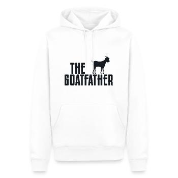 Goatfather Animal drôle d'amant de père de chèvre - Sweat à capuche Premium bio Homme - blanc - Devant - Nico (187cm)