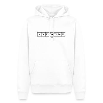 energetisch (helle Stoffe) - Männer Premium Bio Hoodie - Weiß - Vorne - Nico (187cm)
