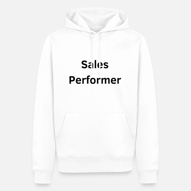 Vertriebsmitarbeiter - Männer Premium Bio Hoodie - Weiß