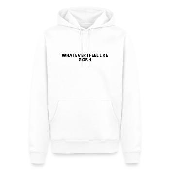 whatever i feel like gosh - Men’s Premium Organic Hoodie - white - Front - Nico (187cm)