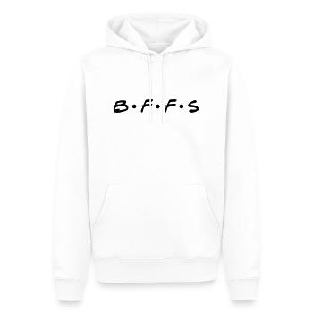 BFFS - Men’s Premium Organic Hoodie - white - Front - Nico (187cm)