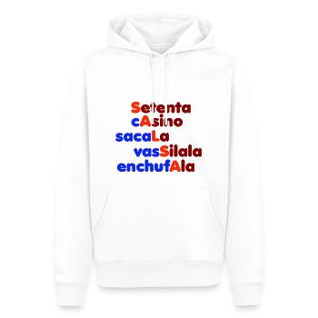 Salsa - Sweat à capuche Premium bio Homme - blanc - Devant - Nico (187cm)