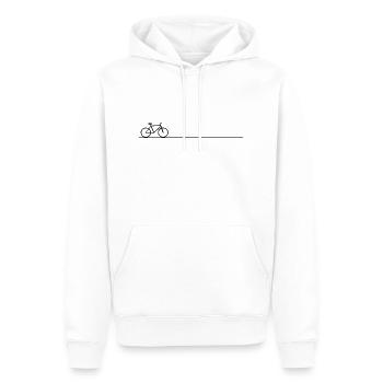 Fahrrad Fahrradfahrer Hobby - Männer Premium Bio Hoodie - Weiß - Vorne - Nico (187cm)