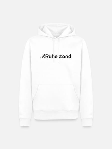 Rolltreppe Rente Ruhestand - Männer Premium Bio Hoodie - Weiß