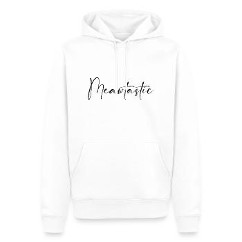 Meawtastic design Funny Cat Design - Sweat à capuche Premium bio Homme - blanc - Devant - Nico (187cm)