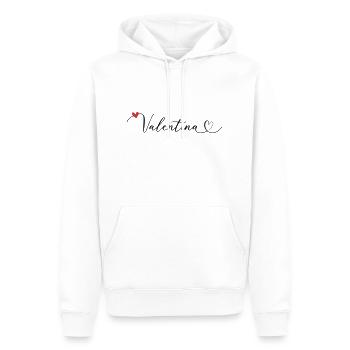 Valentina Name Vorname Kalligrafieherz - Männer Premium Bio Hoodie - Weiß - Vorne - Nico (187cm)