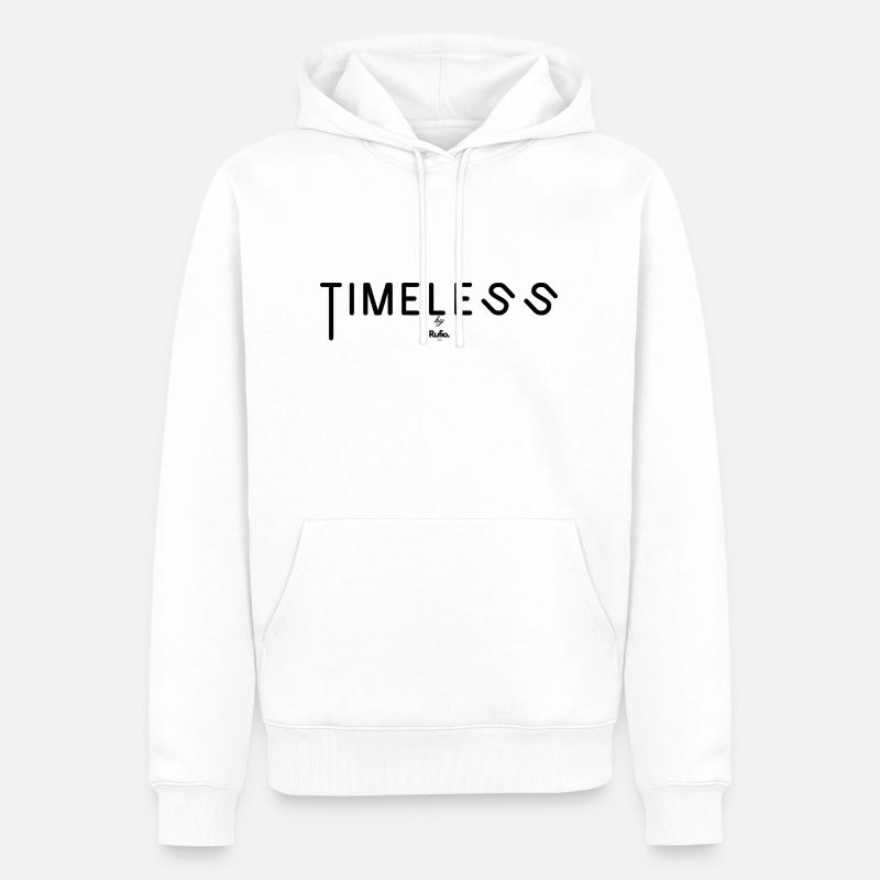 Timeless by rufio black version - Männer Premium Bio Hoodie - Weiß