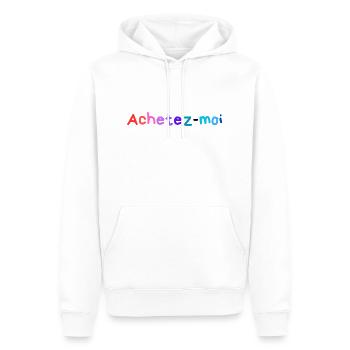 Ce design veut que vous l'achetiez - humour - Sweat à capuche Premium bio Homme - blanc - Devant - Nico (187cm)