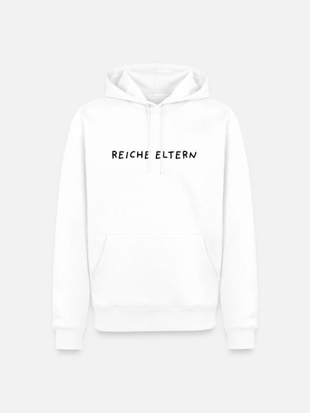 Reiche Eltern - Männer Premium Bio Hoodie - Weiß