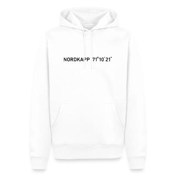Nordkapp ohne Globus - Männer Premium Bio Hoodie - Weiß - Vorne - Nico (187cm)