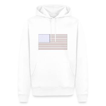 USA flag - Männer Premium Bio Hoodie - Weiß - Vorne - Nico (187cm)