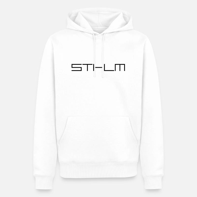 STHLM - Sweat à capuche Premium bio Homme - blanc