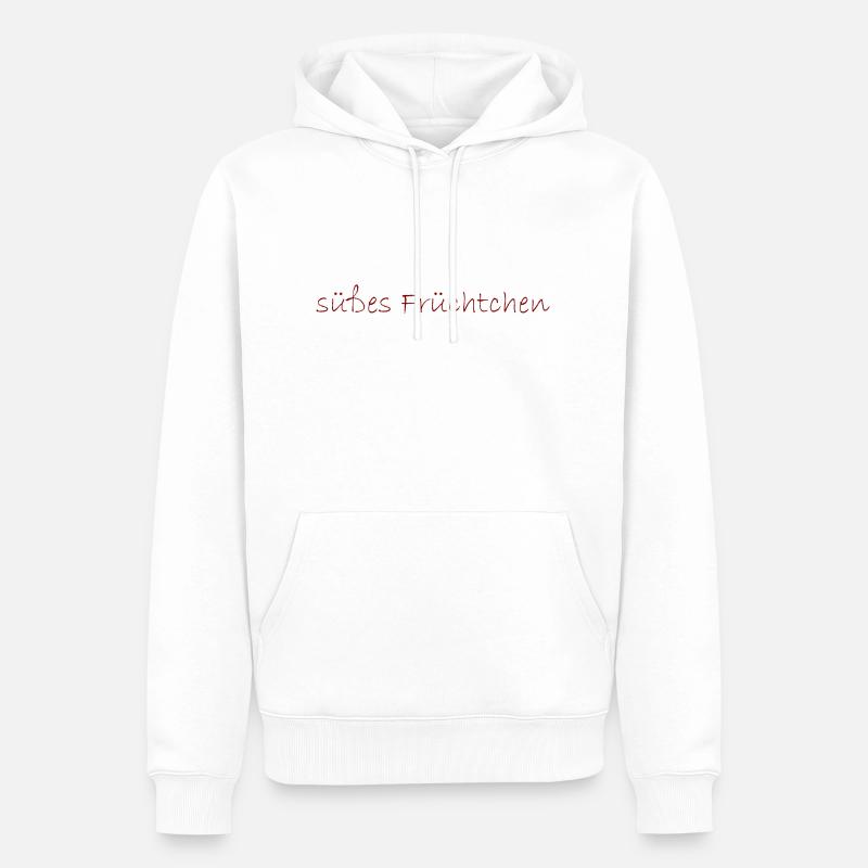 süßes Früchtchen - Männer Premium Bio Hoodie - Weiß