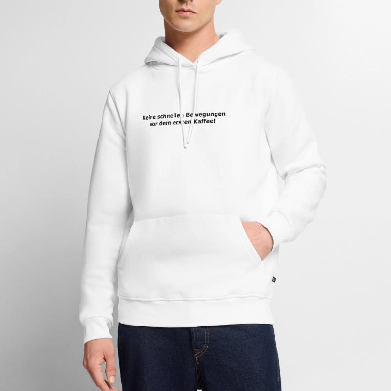 Kaffee Männer Premium Bio Hoodie
