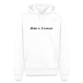 Fabriqué en Allemagne - Sweat à capuche Premium bio Homme - blanc - Devant - Nico (187cm)