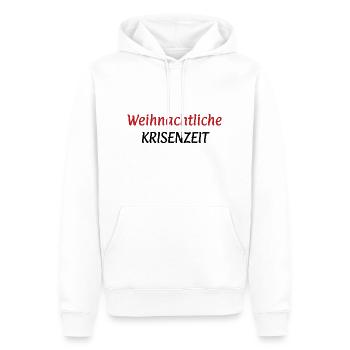 weihnachtliche Krisenzeit Humor Krise Politik - Männer Premium Bio Hoodie - Weiß - Vorne - Nico (187cm)