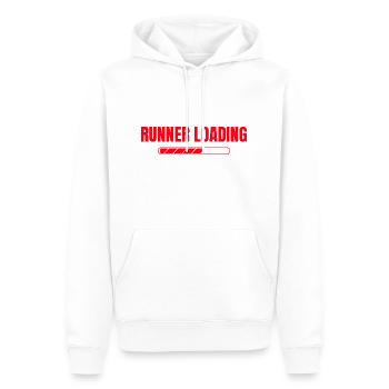 Running Loading Marathon Runner Gift - Männer Premium Bio Hoodie - Weiß - Vorne - Nico (187cm)