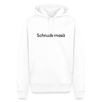 schnudernasä - Männer Premium Bio Hoodie - Weiß - Vorne - Nico (187cm)