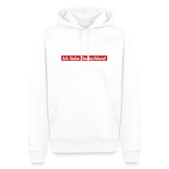 Bayern Fussball sprüche fun lustig Berg Mountain - Männer Premium Bio Hoodie - Weiß - Vorne - Nico (187cm)