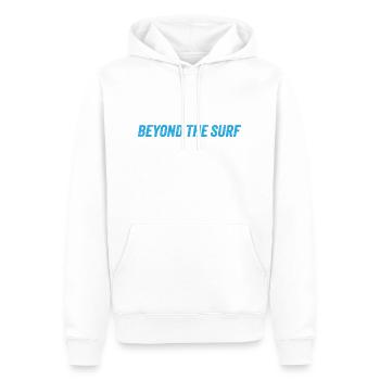 Classic Blue Stroke - Männer Premium Bio Hoodie - Weiß - Vorne - Nico (187cm)
