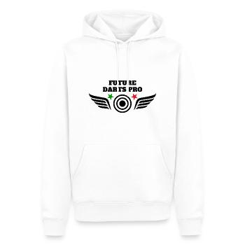 Dartmotiv Dartspieler Dart Fan Dartscheibe Darts - Männer Premium Bio Hoodie - Weiß - Vorne - Nico (187cm)