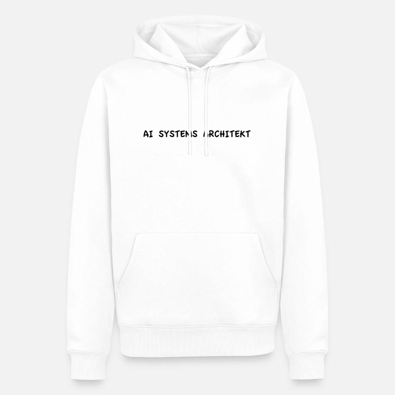 AI Systems Architekt - Männer Premium Bio Hoodie - Weiß