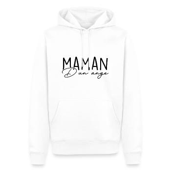 Maman d'un Ange - Sweat à capuche Premium bio Homme - blanc - Devant - Nico (187cm)