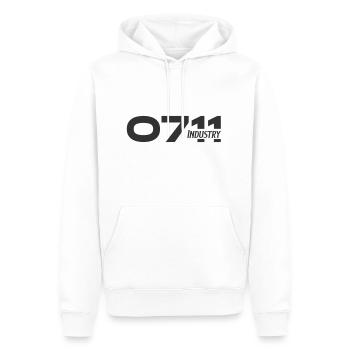 Das Original 0711 Industry - Männer Premium Bio Hoodie - Weiß - Vorne - Nico (187cm)