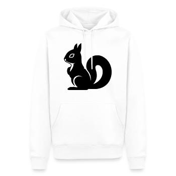 écureuil - Sweat à capuche Premium bio Homme - blanc - Devant - Nico (187cm)