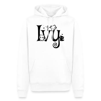 Ivy Name Vorname Kätzchenname - Männer Premium Bio Hoodie - Weiß - Vorne - Nico (187cm)