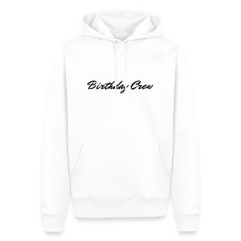 Birthday Crew - Männer Premium Bio Hoodie - Weiß - Vorne - Nico (187cm)