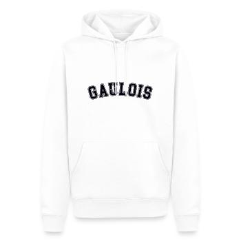 Gallische Universität - Männer Premium Bio Hoodie - Weiß - Vorne - Nico (187cm)