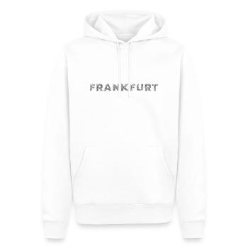 Francfort-ville en Hesse Lettrage à couver - Sweat à capuche Premium bio Homme - blanc - Devant - Nico (187cm)