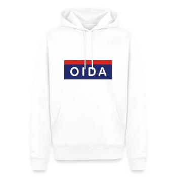 Oida vers. Polizei - Männer Premium Bio Hoodie - Weiß - Vorne - Nico (187cm)