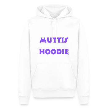 Mom's Hoodie (pronounced: Muddis Hoodie) - Men’s Premium Organic Hoodie - white - Front - Nico (187cm)