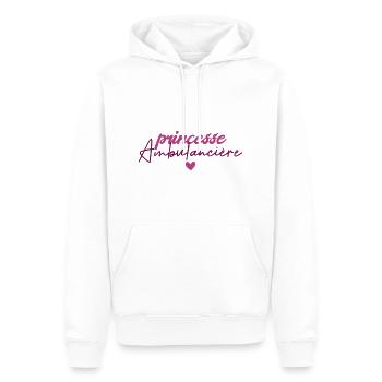 Princesse Ambulancière - Sweat à capuche Premium bio Homme - blanc - Devant - Nico (187cm)