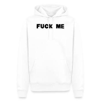 Fuck Me - Männer Premium Bio Hoodie - Weiß - Vorne - Nico (187cm)