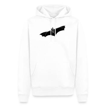 Fledermaus zu Halloween - Süßes oder Saures - Männer Premium Bio Hoodie - Weiß - Vorne - Nico (187cm)
